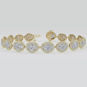 Lab Grown Diamond BRACELET 11.00 ctw BR20059OV-11-7IN