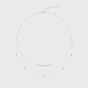 Lab Grown Diamond Layered Necklace N08235-2-18IN