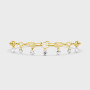 18K Yellow Gold Lab Grown Diamond BRACELET 2.98 ctw BR20370-2.83CT-7IN