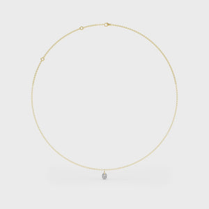 Lab Grown Diamond NECKLACE 0.72 ctw N08223OV-0.75CT-18IN