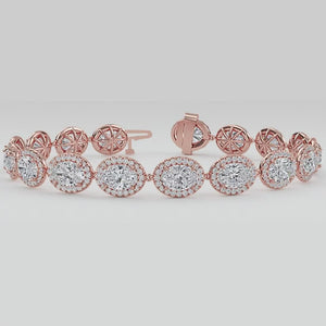 Lab Grown Diamond BRACELET 11.00 ctw BR20059OV-11-7IN
