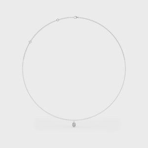 Lab Grown Diamond NECKLACE 0.72 ctw N08223OV-0.75CT-18IN